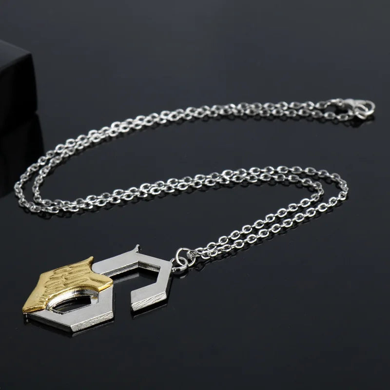 Grimmjow Jaegerjaquez Anime Keychain Necklace - 6th Blade Logo Cosplay Jewelry Fan Collectible Gift