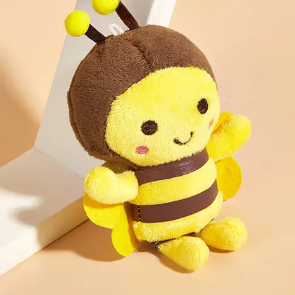 12cm Bee Plush Doll – Cute Small Pendant for Festival Decorations, Gifts & Bag Charm