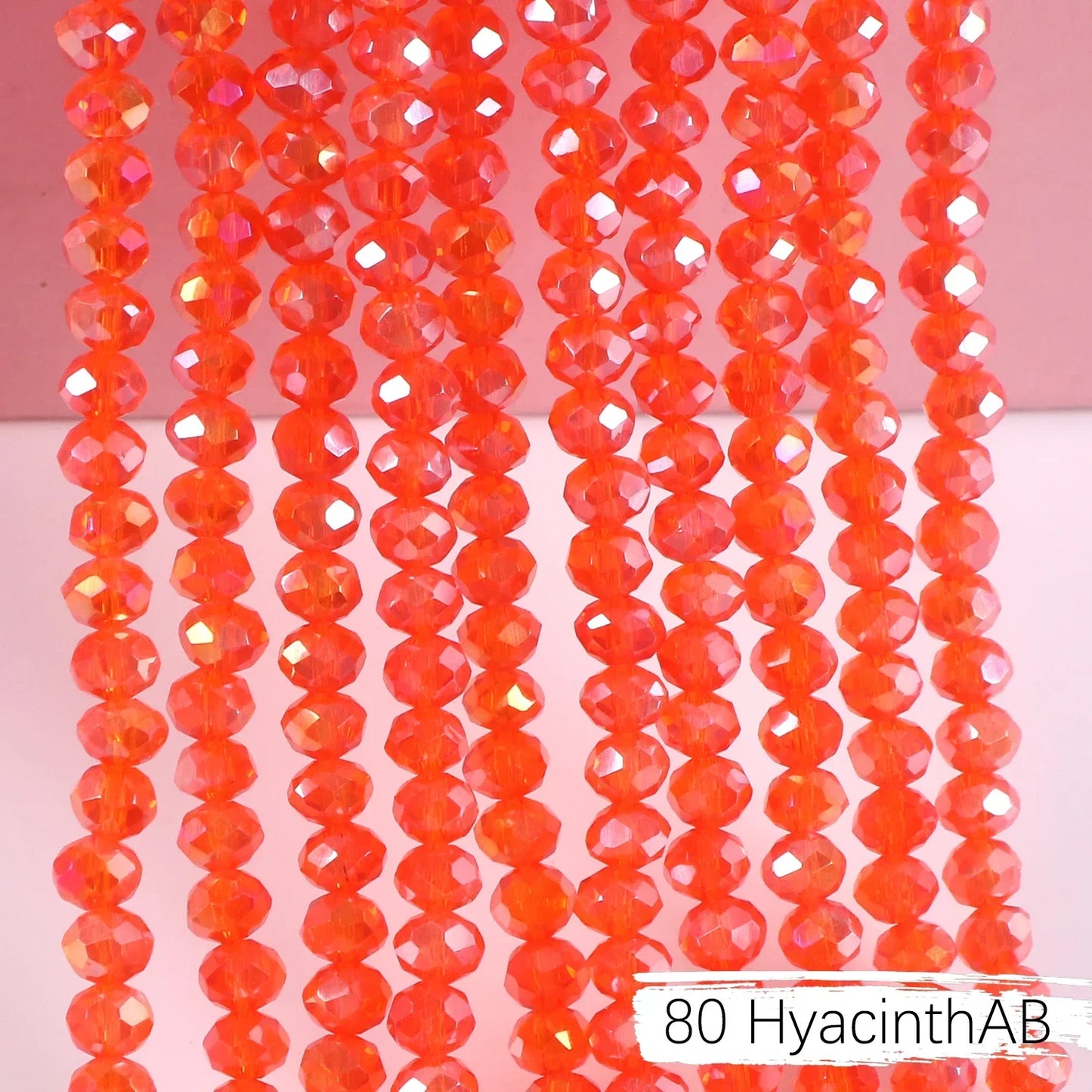 Austria Crystal Rondelle Beads - 2mm/4mm/6mm/8mm Faceted Glass Spacer Beads for DIY Jewelry & Bracelet Making