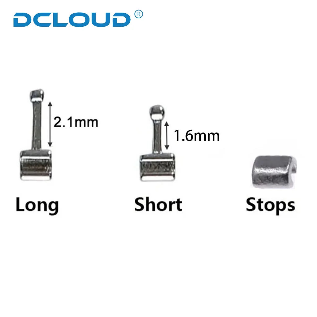 Orthodontic Lingual Button & Crimpable Hook Set – Metal Bondable Dental Traction Eyelets & Accessories for Dentistry Use