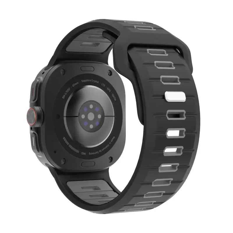 Sports Silicone Strap for Samsung Galaxy Watch Ultra 2025 — Soft Two-Color No-Gap Band for 47mm Galaxy Watch 7 Ultra