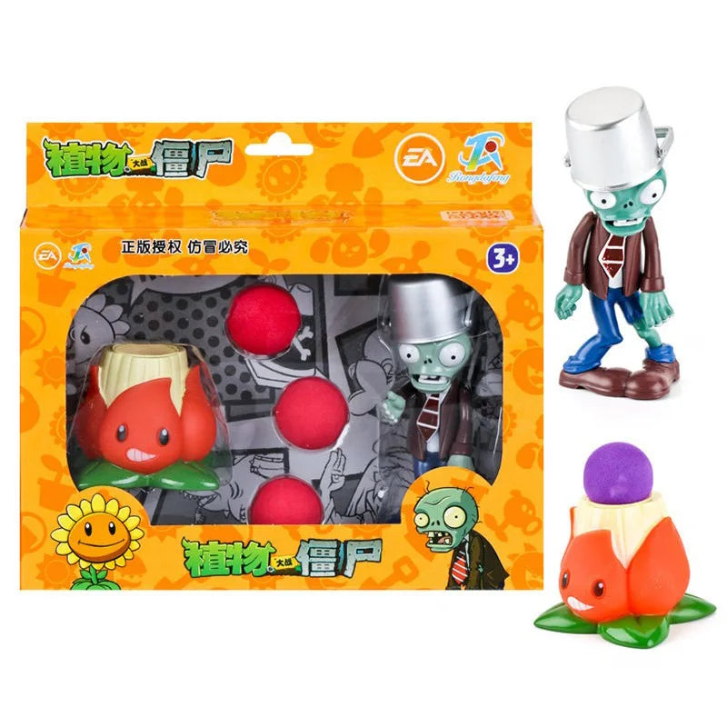 Plants vs Zombies 2 Toy Figure Set – Mechanical Shark & Wild West Gargantuar Game Character Collectible Gift