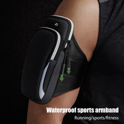Universal Armband Sport Phone Case: Running Arm Holder for iPhone, Xiaomi, Huawei - Fits Phones Under 6.5" to 7.2