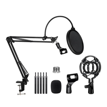 Professional Scissor Arm Stand for BM800 Microphone – Universal Shock Mount with Spider Cantilever Bracket and Mic Holder