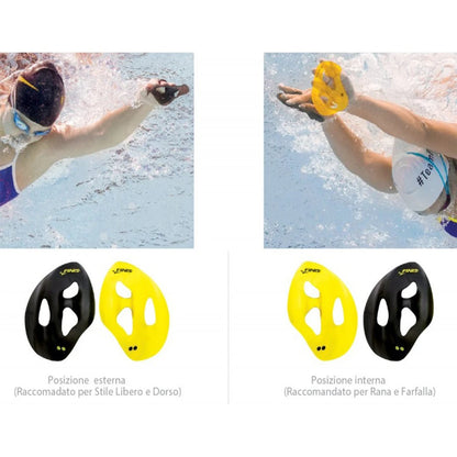 FINIS Iso Swimming Paddles - Ergonomic Professional Training Paddles for Stroke Practice and Correction - Enhance Swim Training Efficiency