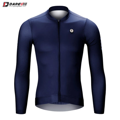 DAREVIE Long Sleeve Cycling Jersey — Pro Aero Slim Fit with 3D Bubble Mesh for Men & Women