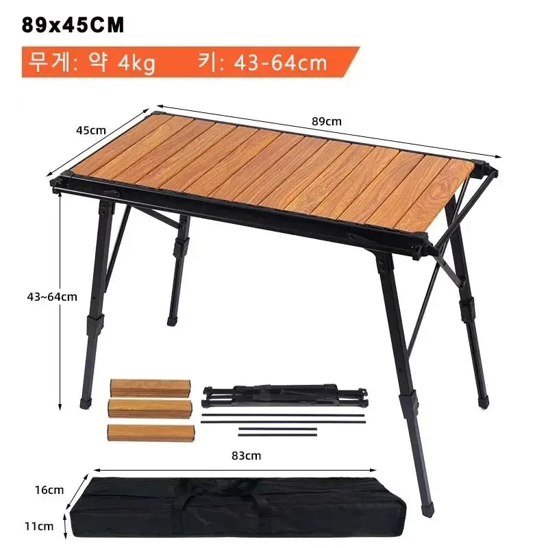 Lohascamping Folding IGT Table – Lightweight Adjustable Backpack Table for BBQ, Burner & Multifunctional Use
