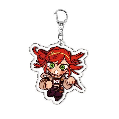 GACHIAKUTA Anime Acrylic Keychain - Zanka, Rudo & Enjin Backpack Pendant Keyring Fan Gift