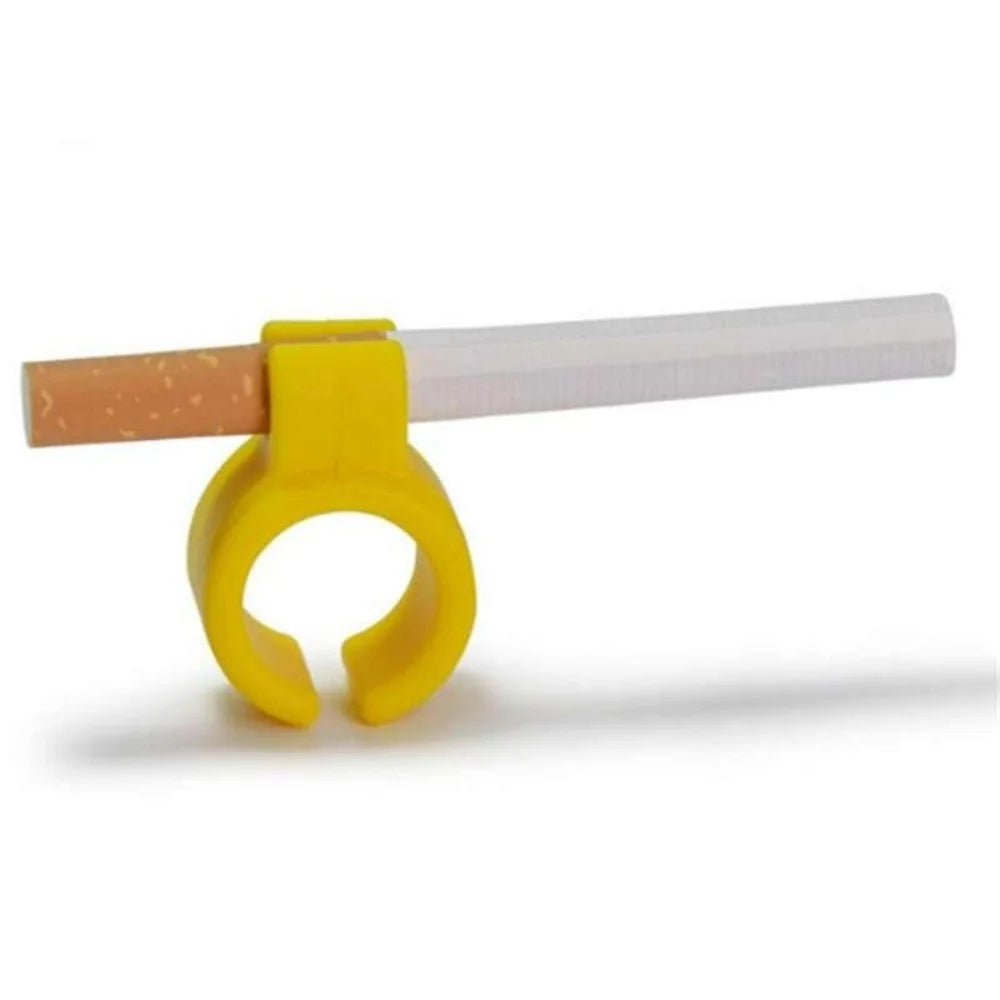 Silicone Finger Protector Cigarette Holder Ring - Creative Smoking Accessory for Regular Cigarettes