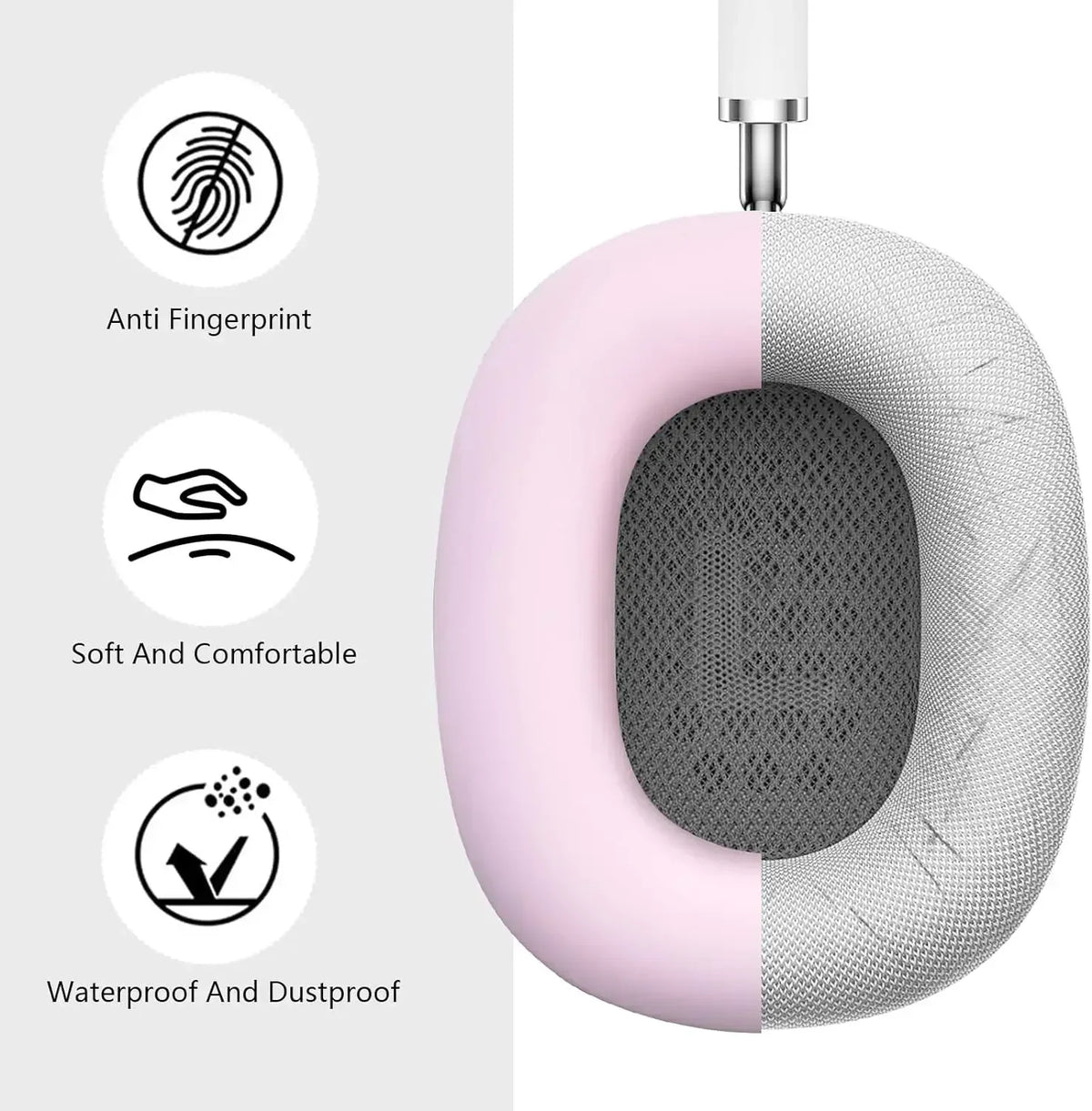 AirPods Max Silicone Protective Case - Flexible Cover for Apple AirPods Max Headphones