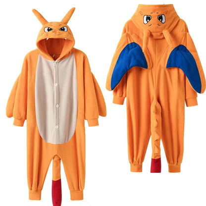 Women’s Kigurumi Onesie — Charizard, Gengar, Umbreon & Piplup Full-Body Pajama for Adults, Halloween Cosplay Costume