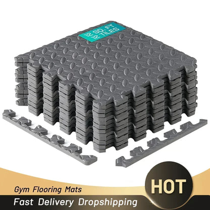 4-20PCS EVA Puzzle Fitness Mat – Interlocking Foam Floor Tiles, Non-Slip Home Gym & Kids Play Mat