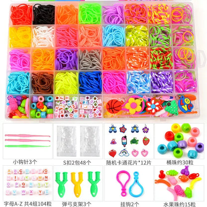 Creative Rainbow Loom Bands Set – Colorful DIY Rubber Bracelet Making Kit for Girls’ Crafts and Birthday Gifts