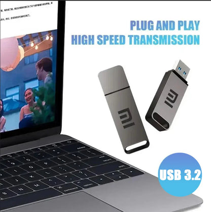 Xiaomi 16TB USB 3.2 Flash Drive — High-Speed Portable SSD Pen Drive, Metal Type-C, Waterproof Memory U Disk