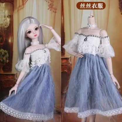 60cm BJD Doll Clothes – Cute Kawaii Outfits for 1/3, 1/4 & 1/6 Dolls, Variety of Accessories for Children’s Toys