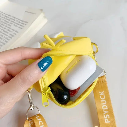 Cute Pikachu Silicone Purse – Pokémon Anime Shoulder Bag for Kids, Small Storage Princess Messenger Gift
