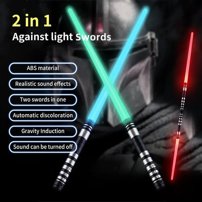 REikirc 75cm RGB Lightsaber – 2 in 1 7 Color Light Sword Toy for Kids & Parties