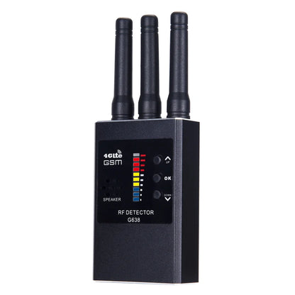 G638 Anti-Spy Wireless RF Signal Detector — GSM, GPS Tracker & Hidden Camera Finder, Professional Military Version
