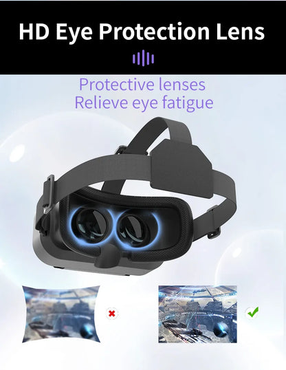 Shinecon 3D VR Glasses – Virtual Reality Headset with Controller for Smartphone Gaming