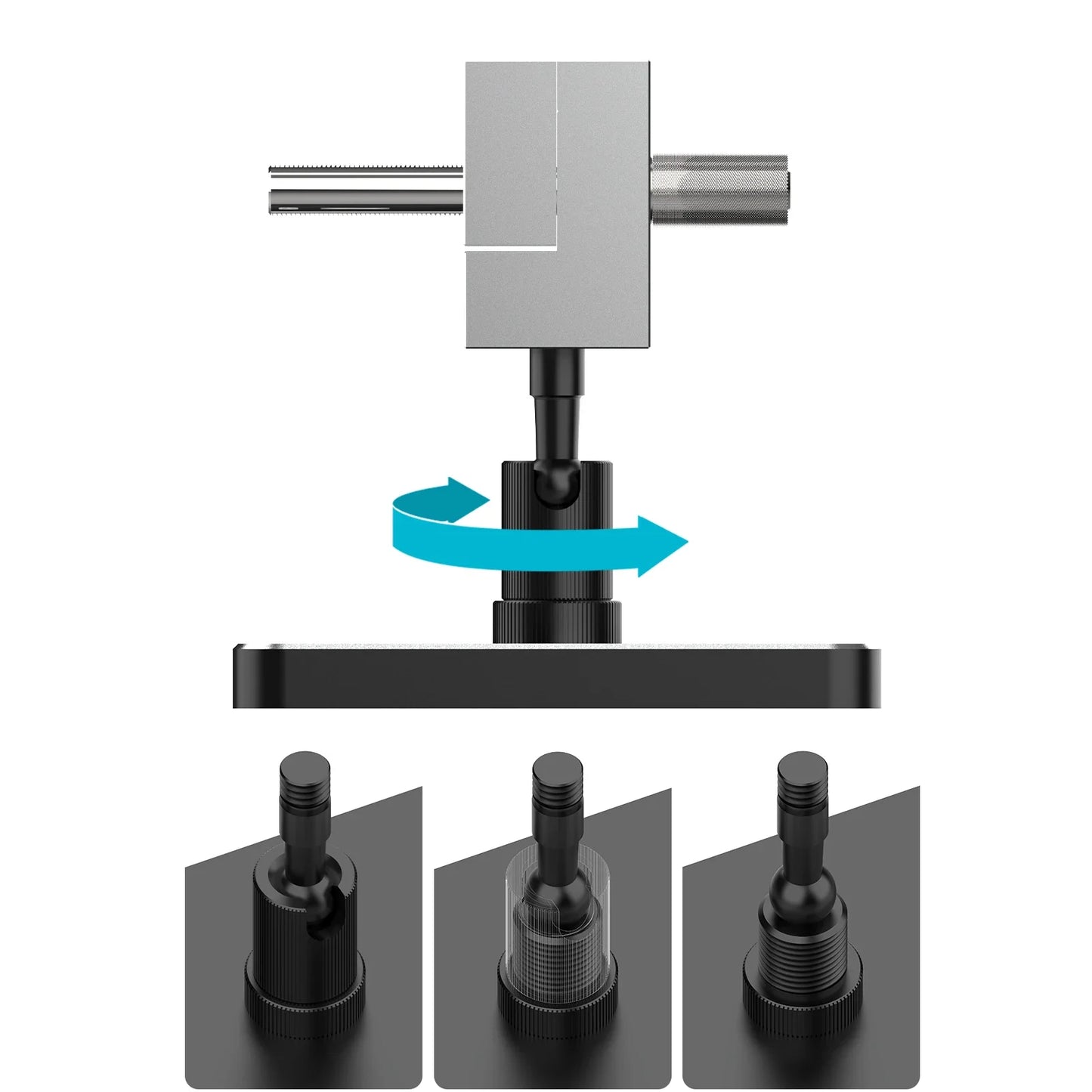 MAZHA T0010 Mini Table Vise - 2-in-1 Adjustable Precision Clamp for Modeling Hobby DIY Projects