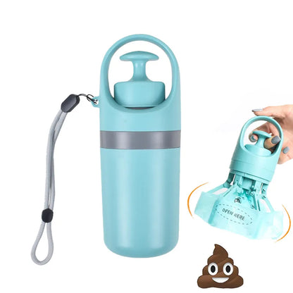 Portable Poop Scooper with Built-In Bag Dispenser - Lightweight Claw Waste Picker for Dogs - Pet Cleaner Tool