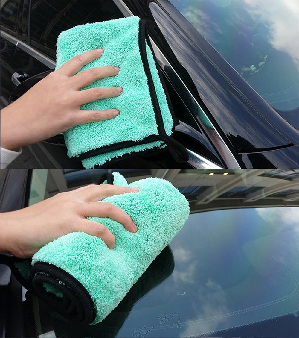 Portable 1200GSM Super Soft Microfiber Car Drying Towel – Ultra Absorbent Premium Wash Cloth
