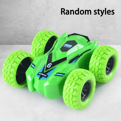 Kids Double-Sided Toy Car - Inertial Off-Road Vehicle with Anti-Collision Safety Design