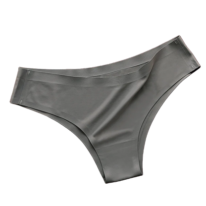 4PCS Seamless Ice Silk Panties Set for Women – Low Waist G-String, Soft Ultra-Thin Sexy Underwear Briefs