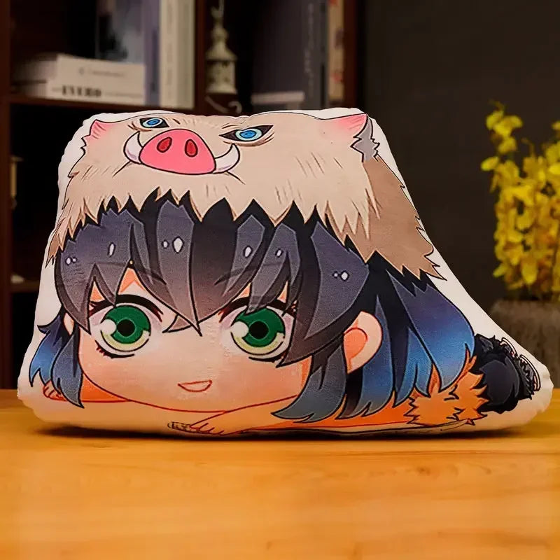 Demon Slayer Kimetsu no Yaiba Plush Cushion – Anime Dakimakura Pillow Tanjiro Nezuko Zenitsu Inosuke Kawaii Doll