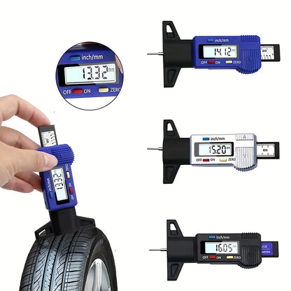 Digital Tire Tread Depth Gauge - Precision Tyre Wear Tester for Car Safety & Tire Condition Monitoring
