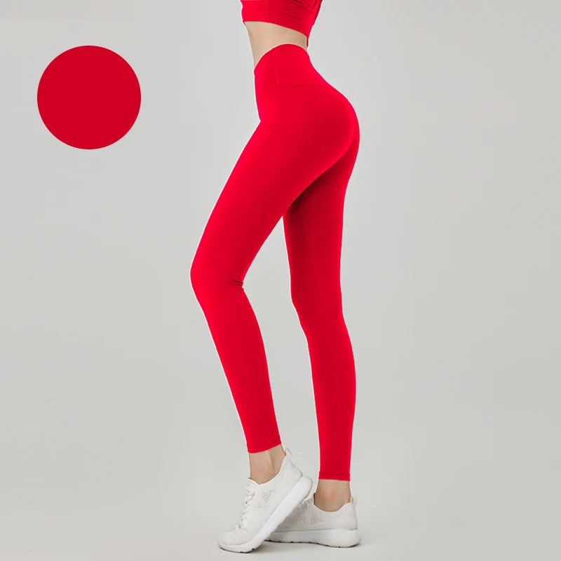 Women's High Waist Seamless Leggings - Naked Feel Push Up Yoga Pants For Fitness, Running & Gym Training