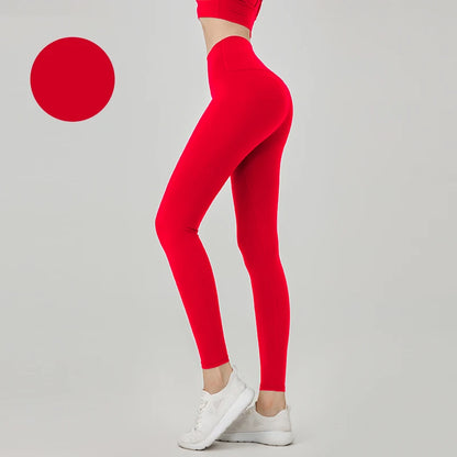Women's High Waist Seamless Leggings - Naked Feel Push Up Yoga Pants For Fitness, Running & Gym Training