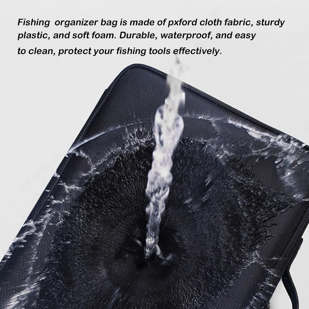Large Fishing Tackle Bag — Waterproof Oxford Multi-Layer Reel & Lure Storage Case, Multi-Function Fishing Organizer