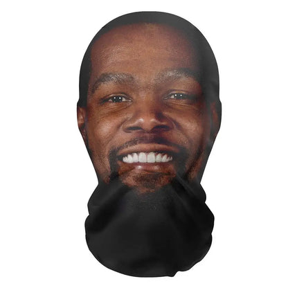 3D Balaclava Mask Hat - Seamless Kanye Face Mask for Pranks, Celebrity Hip Hop Hood Headgear