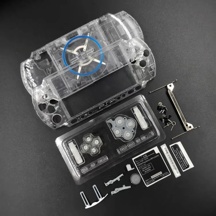 Replacement Faceplate Shell Case for PSP 3000 – Full Housing Cover with Buttons Kit for PSP3000 3006 3008