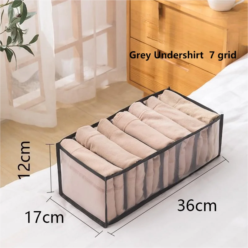 Foldable Underwear Drawer Organizer – Closet Storage Box & Divider for Socks, Bras, and Underpants