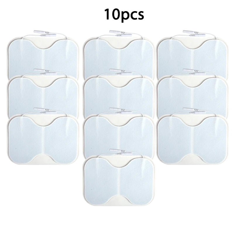EMS Electrode Replacement Pads - Self-Adhesive Conductive Gel Patches for Electric Muscle Stimulators