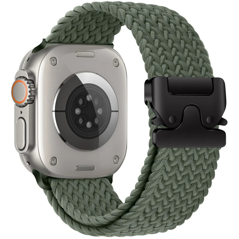 Parachute Braided Strap for Apple Watch – Compatible with 46mm, 45mm, 44mm, 41mm, Series 10/9/8, SE, Ultra 2, 49mm