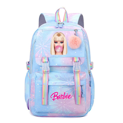 New Barbie Kids School Backpack – Canvas Travel & Laptop Bag for Boys, Girls & Teenagers