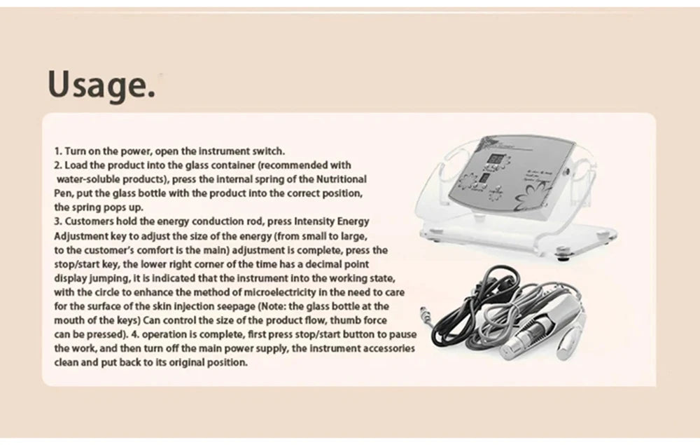 Electroporation Skin Rejuvenation Machine – Facial Whitening, Lifting & Anti-Aging Beauty Care Tool for Cell Activation