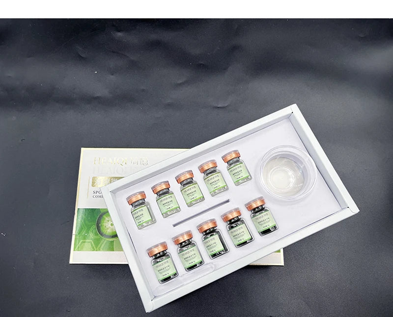 10pcs Sponge Microcrystal Freeze-Dried Powder Collagen Regeneration Sponges – Natural Biological Extract for Skin Cell Renewal