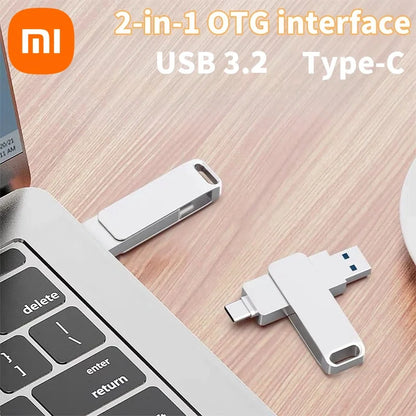 Xiaomi 16TB USB 3.2 Flash Drive — Super High-Speed Metal U Disk, Waterproof Type-C SSD Pen Drive