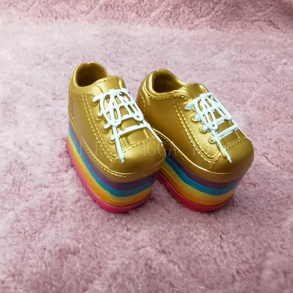 28cm Rainbow Big Sister Doll Shoes – Multi-Style Accessories for Girls, DIY Gift Toys