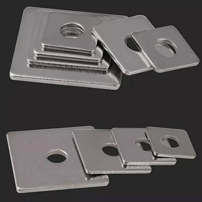 Square Flat Washer DIN436 — 304 Stainless Steel M3, M4, M5, M6, M8 High-Quality Washer Plates