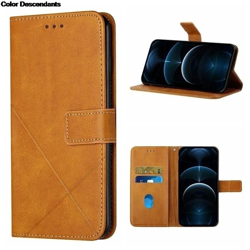 Flip Leather Wallet Case for Redmi Note & Redmi Series (Note 13–9, 4G/5G) – Card Holder Stand Book Cover