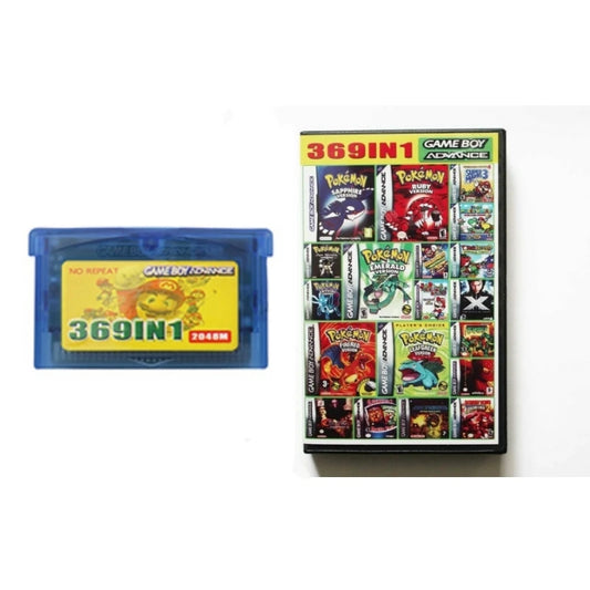 Retro 369-in-1 GBA Game Cartridge – 32-Bit Multi Game Collection English Version for Game Boy Advance SP Console