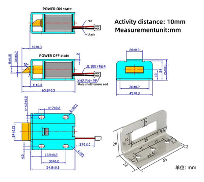 DC 12V/24V Electromagnetic Door Lock — Heavy Duty Electric Lock with 150KG Pulling Force for Access Control