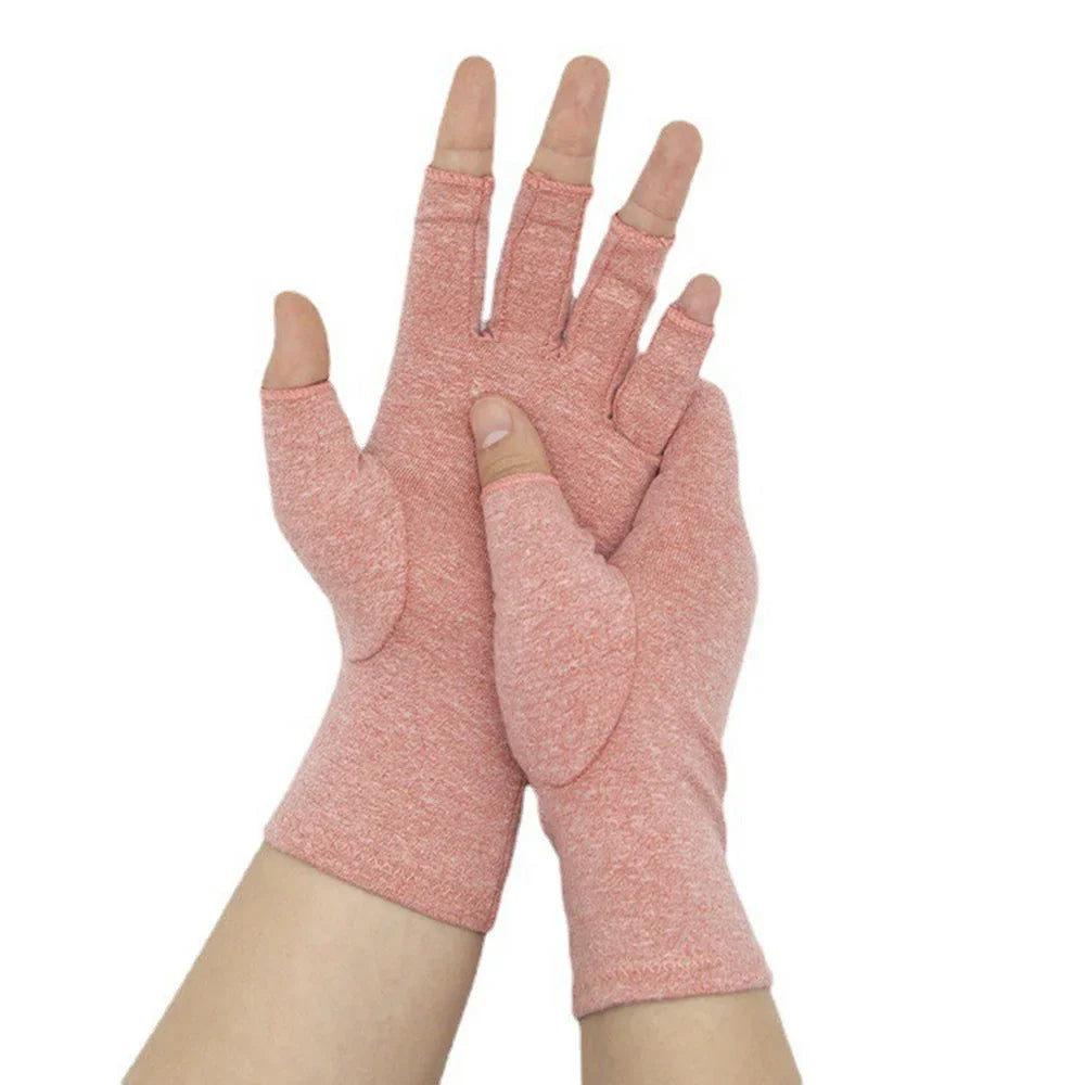 Compression Arthritis Gloves – Wrist Support Therapy, Joint Pain Relief, Half-Finger Gloves for Cycling & Daily Use
