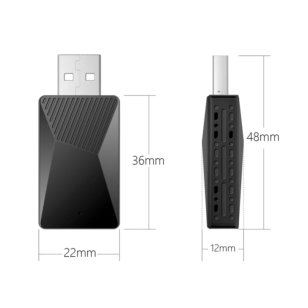 2-in-1 AI Box Mini Adapter – Wired to Wireless CarPlay & Android Auto, Plug and Play WiFi Smart Dongle, Compatible with 99% of Cars
