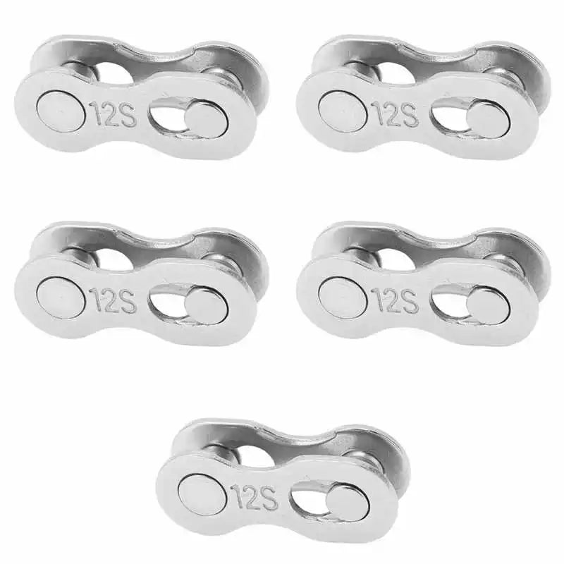 5 Pairs Bicycle Chain Quick Link Connectors – 1-12 Speed Road Bike Master Link Buckle for Cycling Parts